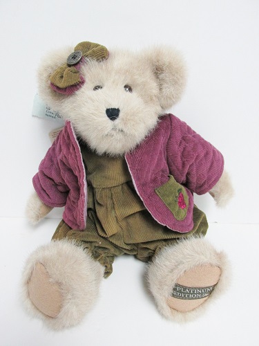 919833 "Zinny Beardeaux" 12" Light Beige Plush Bear<br> Boyds Best Dressed Series™<br>(Click on picture for FULL DETAILS)<BR>